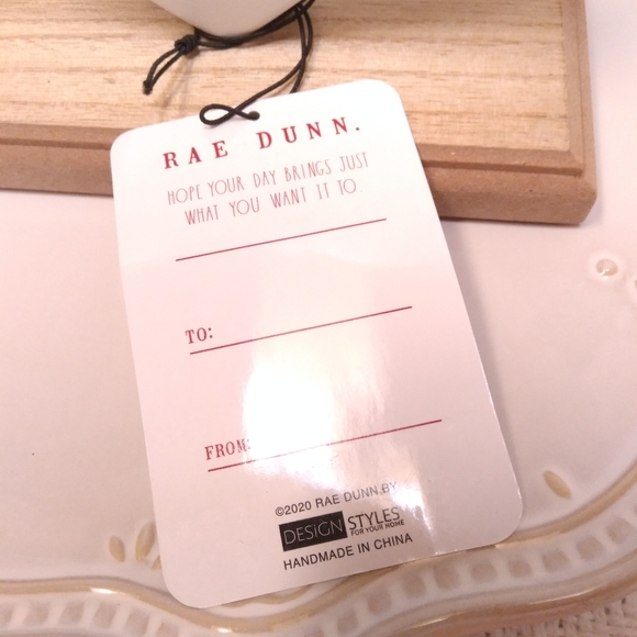 NWT Rae Dunn "Mama." Metal Wood Heart Sign - Picture 8 of 10